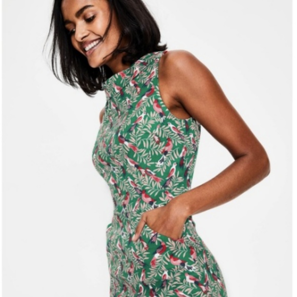 Boden Dresses & Skirts - Boden Martha Sheath dress forest jungle birds prnt